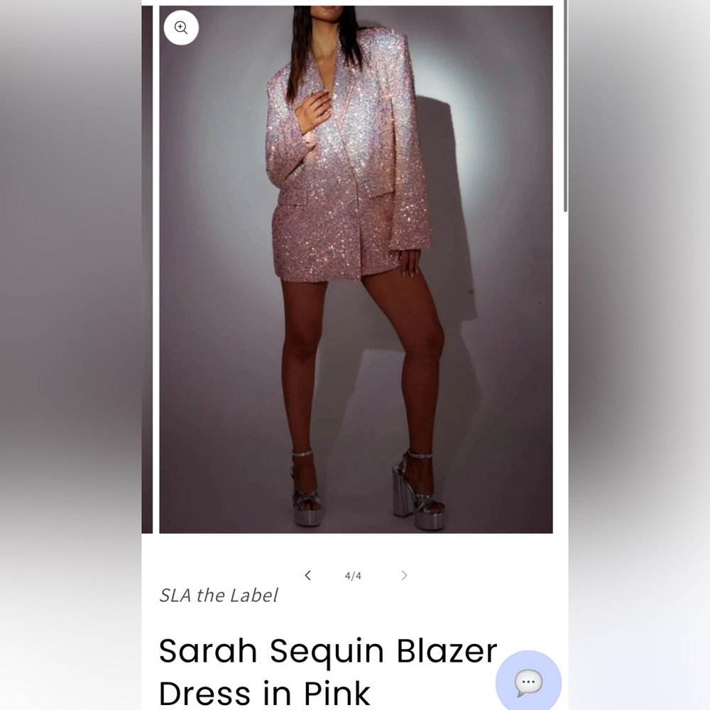 SLA the Label Sequin Blazer Dress